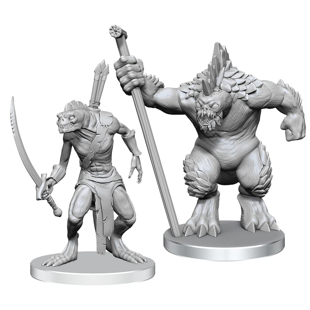 Pathfinder Battles Deep Cuts Unpainted Minis: W26 Xulgath Skirmisher & Stoneliege (Preorder) Pathfinder Battles Deep Cuts Unpainted Minis: W26 Xulgath Skirmisher & Stoneliege (Preorder)