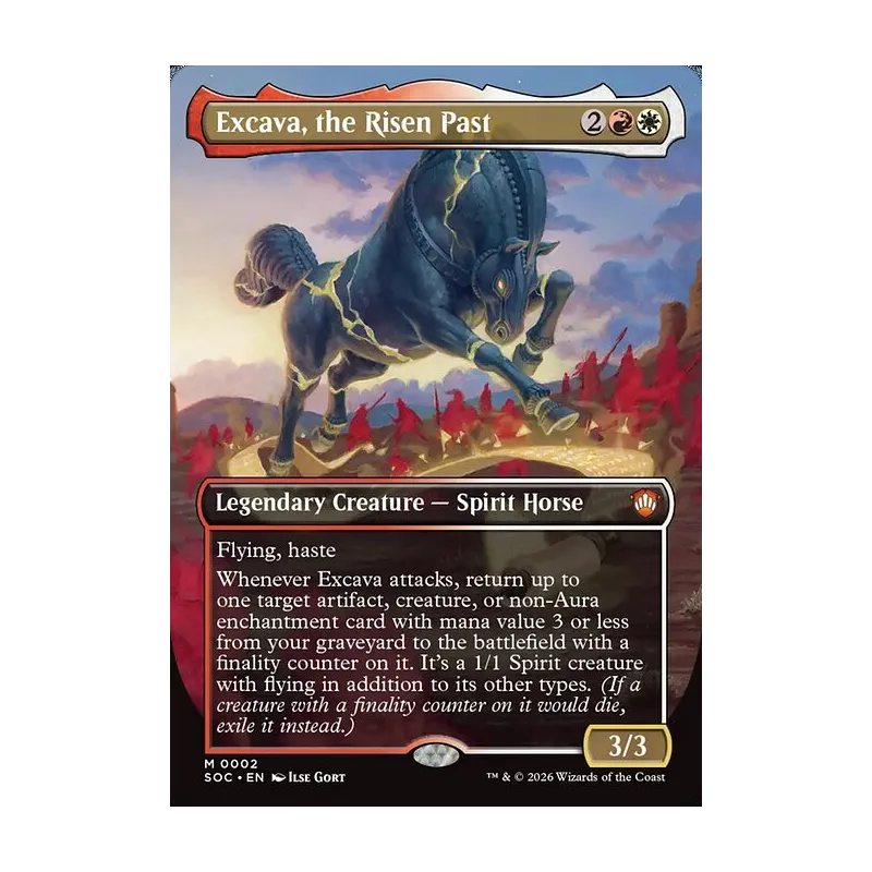 Excava, the Risen Past (Borderless) - Secrets of Strixhaven Commander (Near Mint)