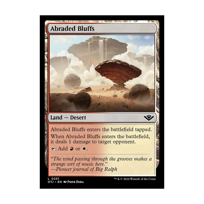 Abraded Bluffs - Outlaws of Thunder Junction (Near Mint)