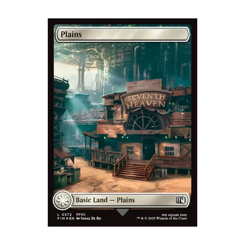 Plains (0572) (Surge Foil) - Final Fantasy (Foil Near Mint)