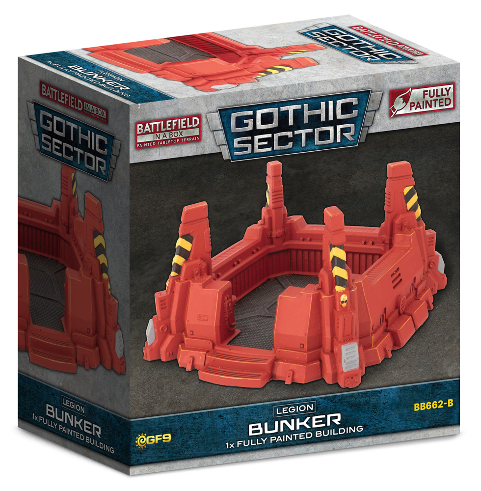Battlefield in a Box: Gothic Sector - Legion Bunker (Red Paint Scheme) (New Arrival)