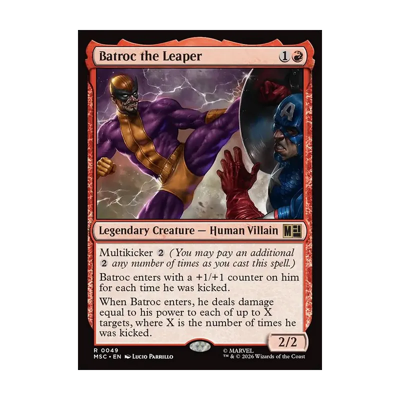 Batroc the Leaper (Surge Foil) - Marvel Super Heroes Commander (Foil Near Mint)