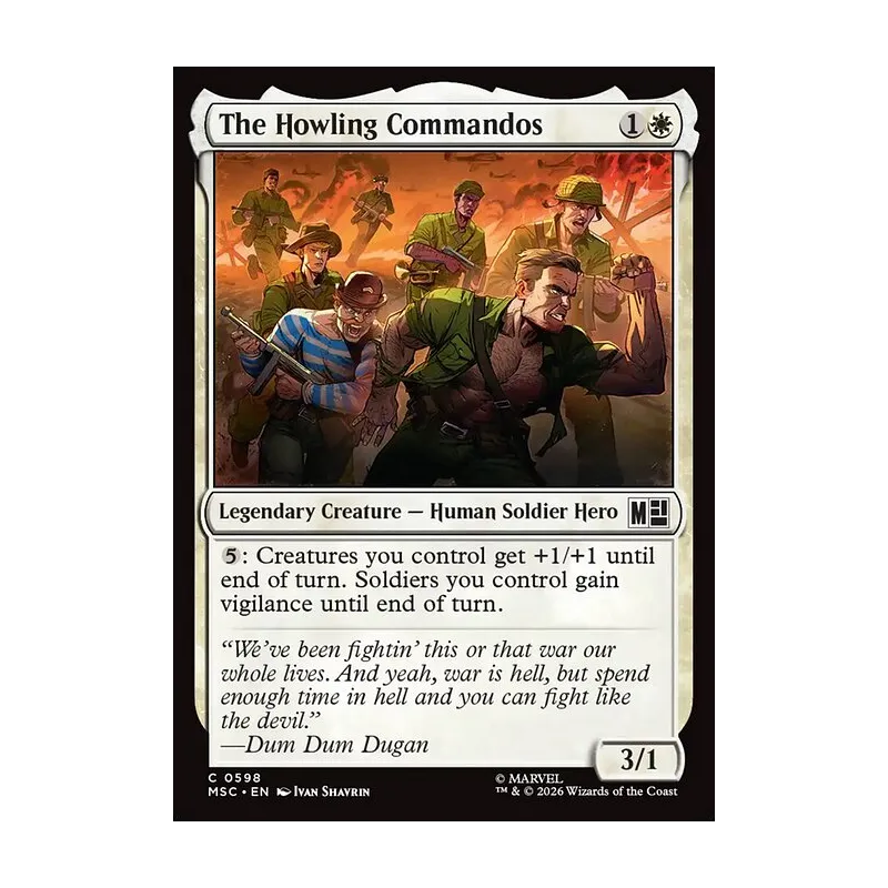 The Howling Commandos - Marvel Super Heroes Commander (Near Mint)