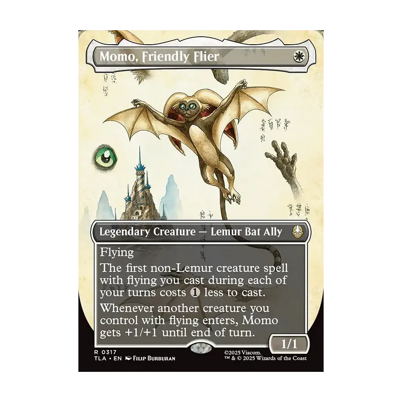 Momo, Friendly Flier (Borderless) - Avatar: The Last Airbender (Near Mint)