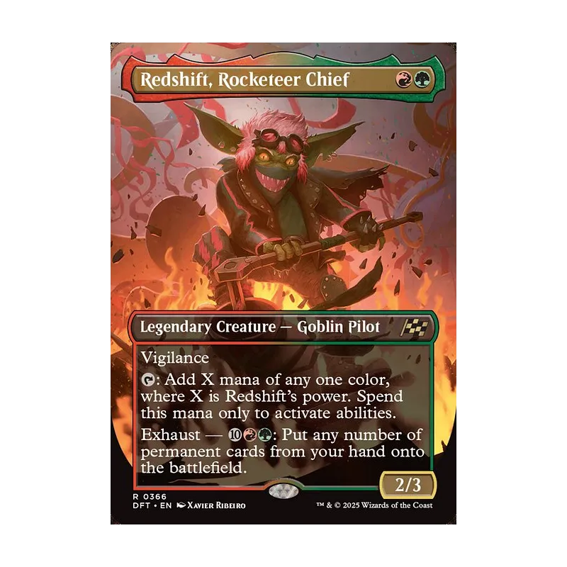 Redshift, Rocketeer Chief (Borderless) - Aetherdrift (Near Mint)