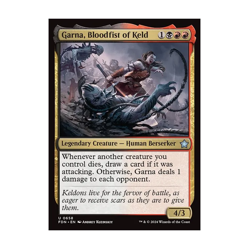 Garna, Bloodfist of Keld - Foundations (Near Mint)