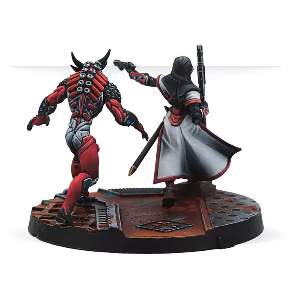 thumbnail image 2 of Corvus Belli Nomads Daemonist Observant – Infinity Miniatures Game 2 of 4