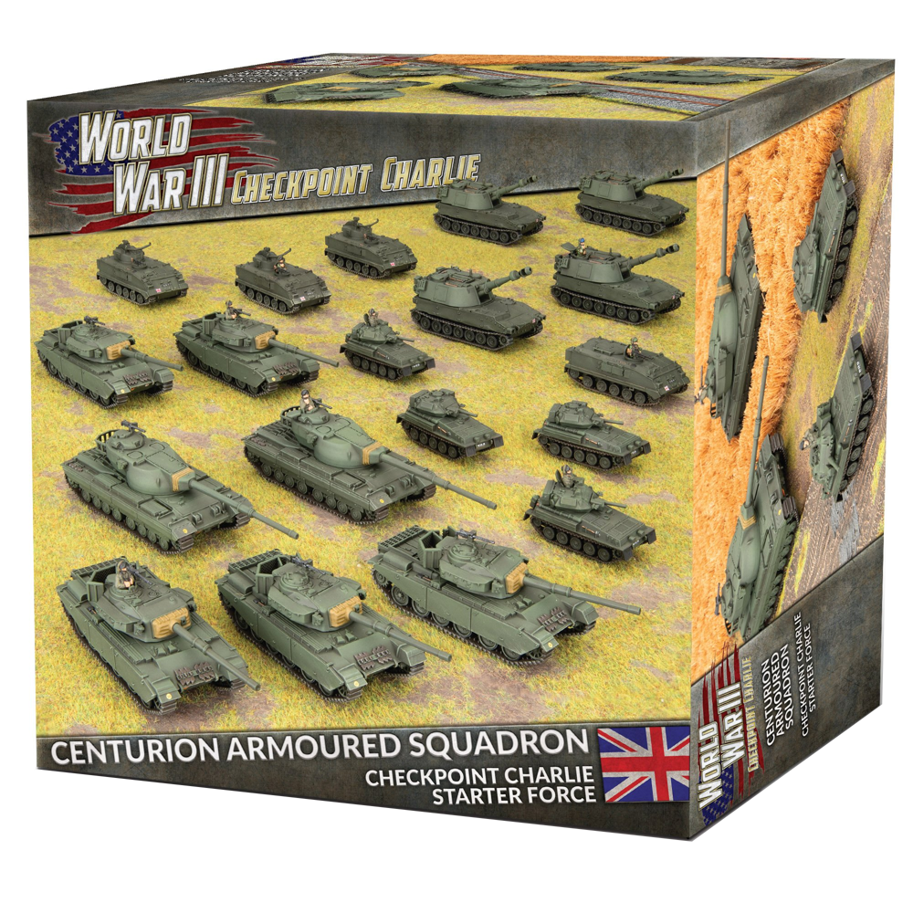 WWIII Team Yankee: Checkpoint Charlie British Starter Force - Centurion Armoured Squadron - Limited Edition (New Arrival)