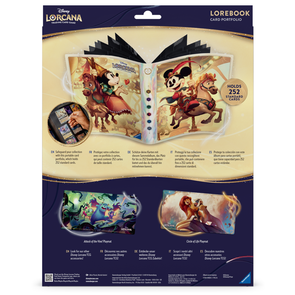 lorcana card portfolio Disney | CardsHQ Keep your cards organized and ready for any quest that comes your way Lorcana Portfolio: Mickey Mouse &