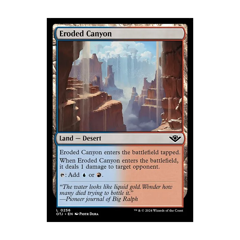 Eroded Canyon - Outlaws of Thunder Junction (Near Mint)