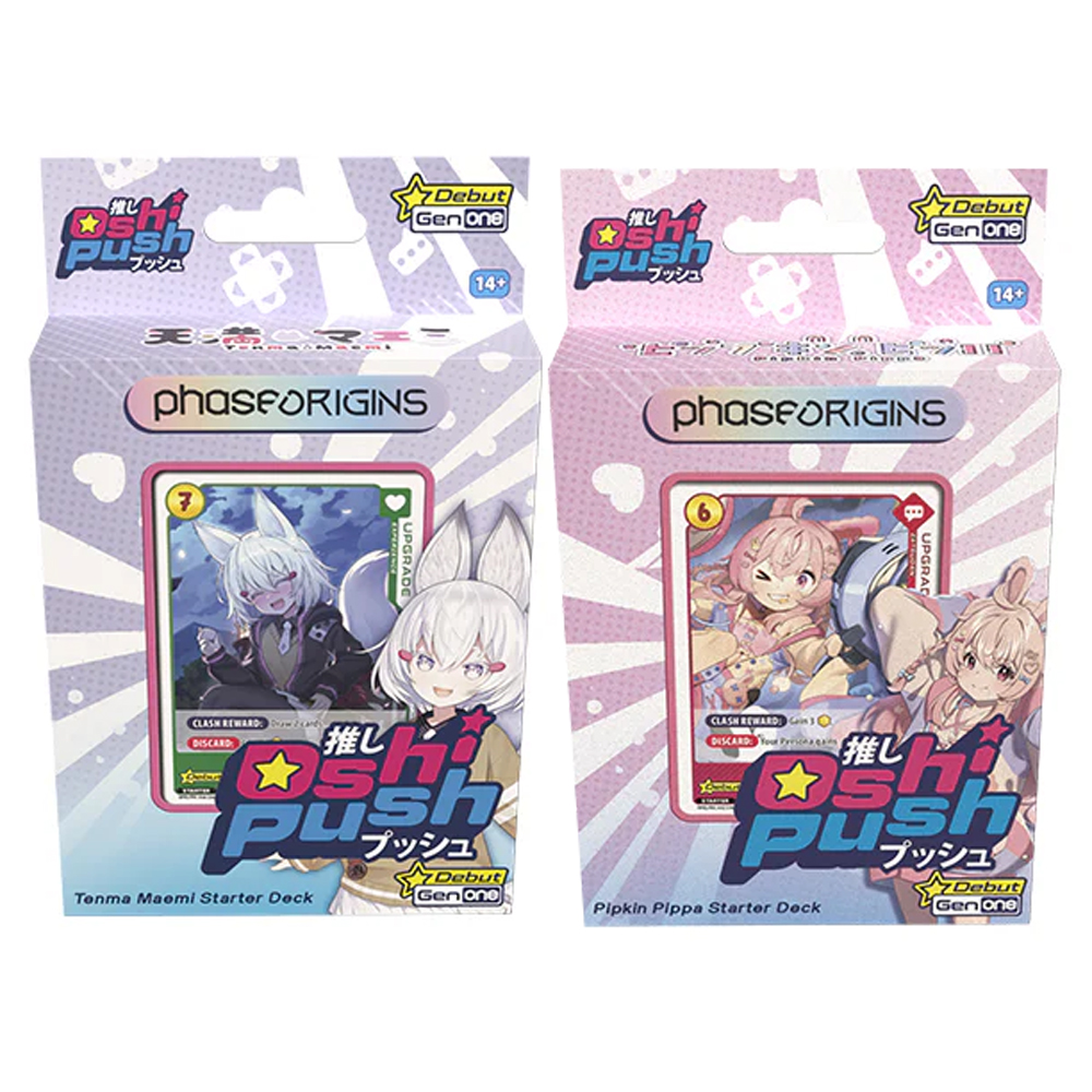Oshi Push TCG: Gen One Phase Origins - Starter Deck Set of 2 (New Arrival) Oshi Push TCG: Gen One Phase Origins - Starter Deck Set of 2 (New Arrival)