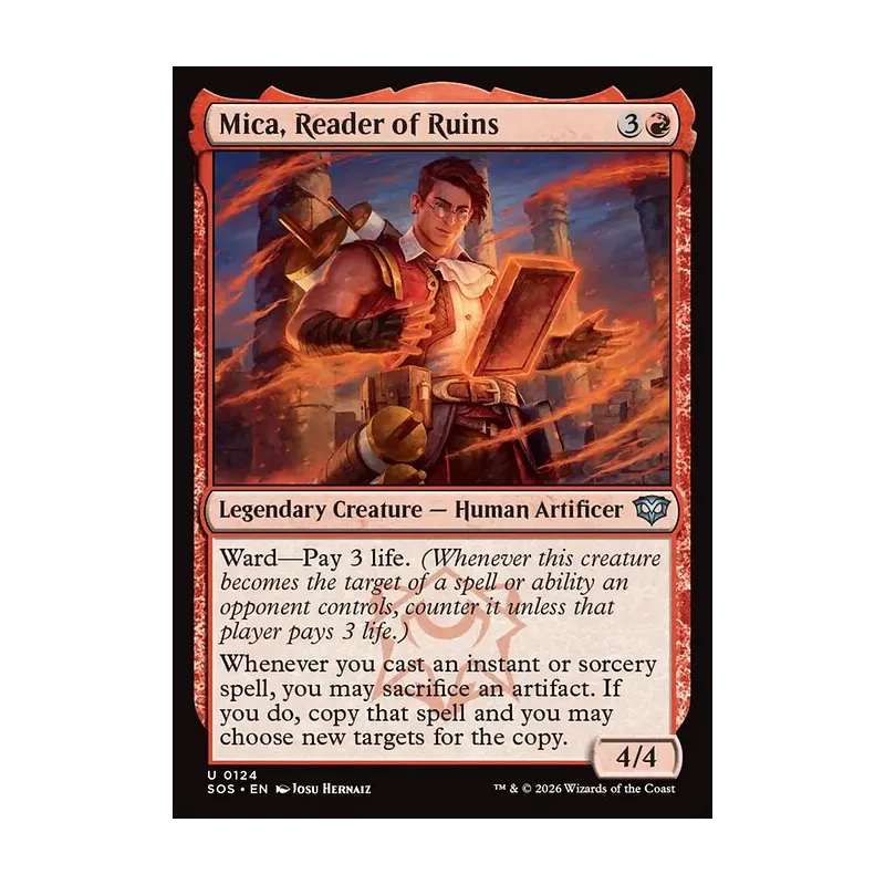Mica, Reader of Ruins - Secrets of Strixhaven (Near Mint)