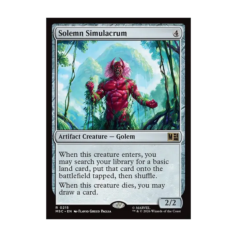 Solemn Simulacrum (Surge Foil) - Marvel Super Heroes Commander (Foil Near Mint)