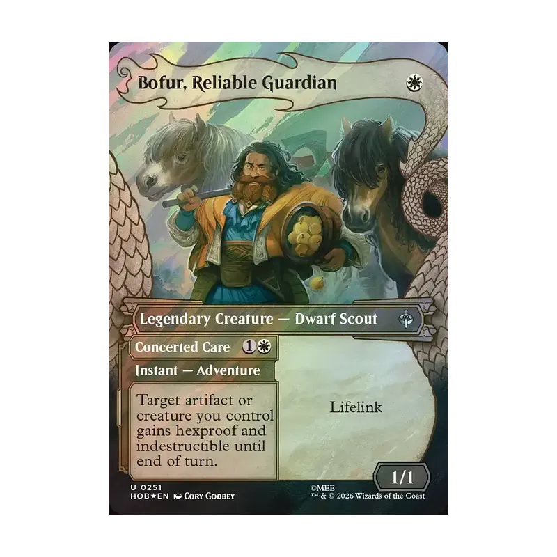 Bofur, Reliable Guardian (Showcase) (Surge Foil) - The Hobbit (Foil Near Mint)