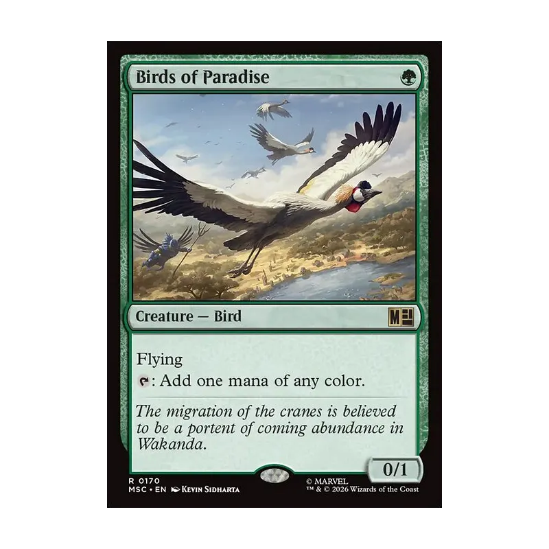 Birds of Paradise - Marvel Super Heroes Commander (Near Mint)
