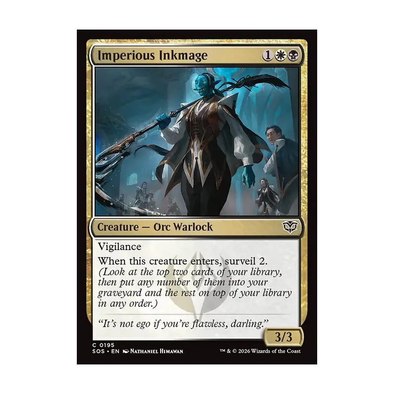 Imperious Inkmage - Secrets of Strixhaven (Near Mint)