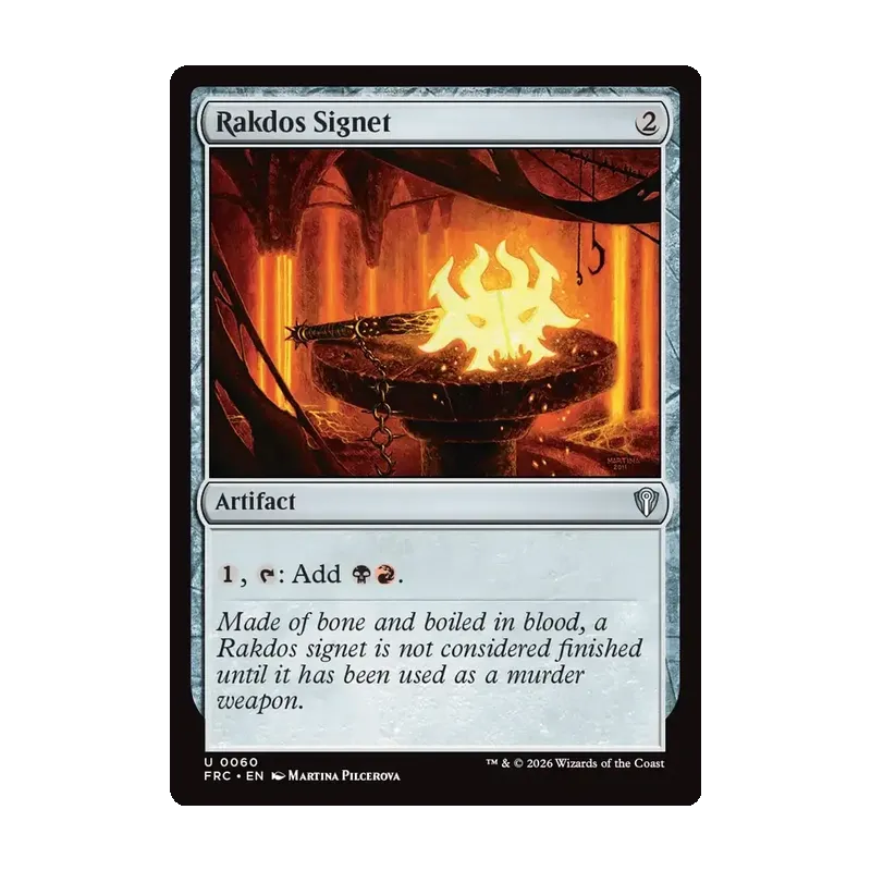 Rakdos Signet - Reality Fracture Commander (Near Mint)