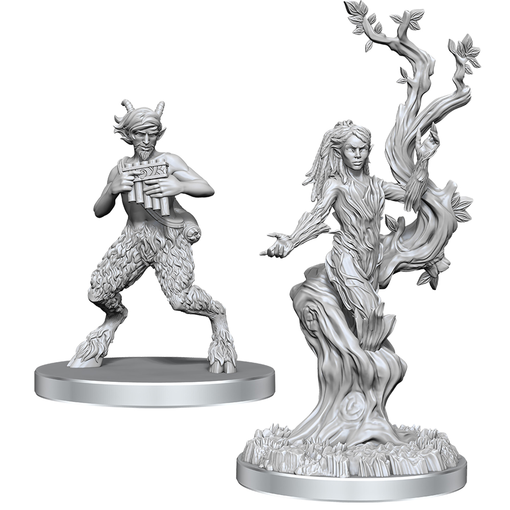 D&D Nolzur's Marvelous Unpainted Minis: W28 Satyr & Dryad (Preorder)