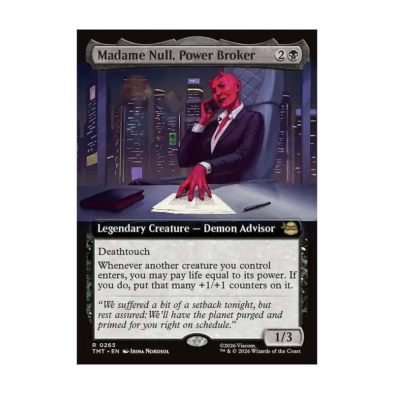 Madame Null, Power Broker (Extended Art) - Teenage Mutant Ninja Turtles (Near Mint)