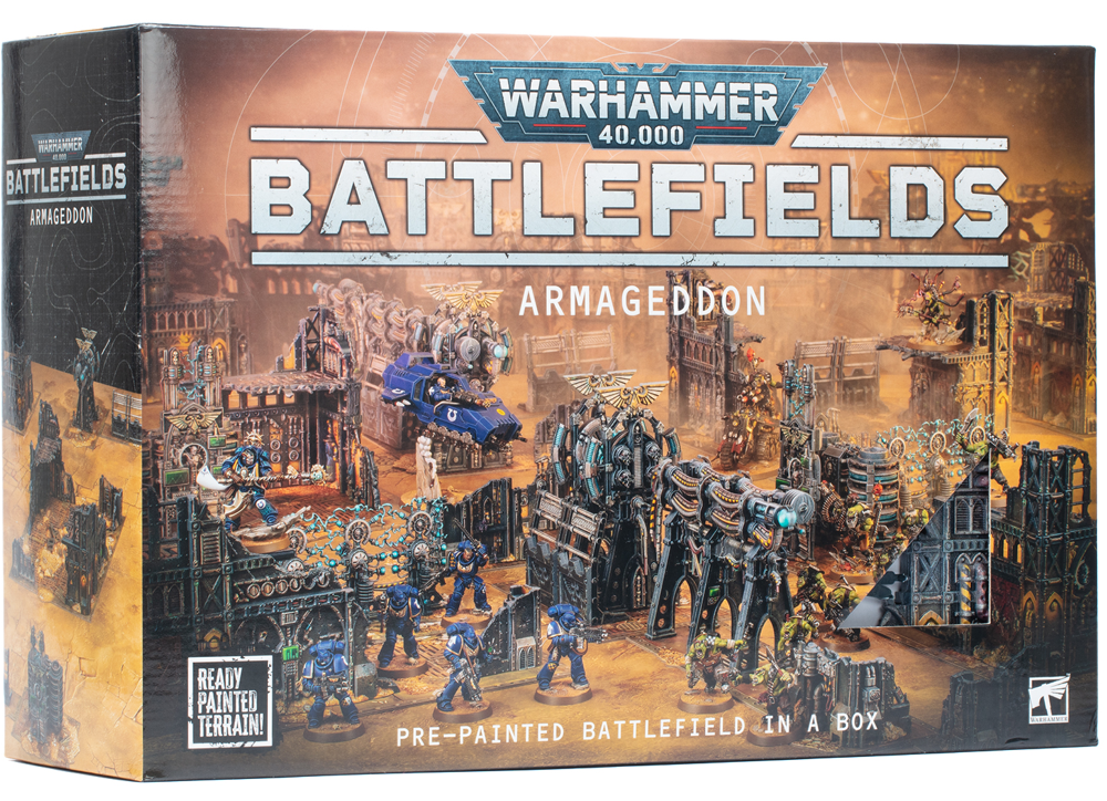 Warhammer 40K Battlefields: Armageddon - Pre-Painted Battlefield in a Box (Preorder)