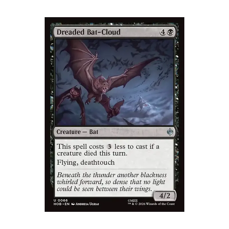 Dreaded Bat-Cloud - The Hobbit (Near Mint)