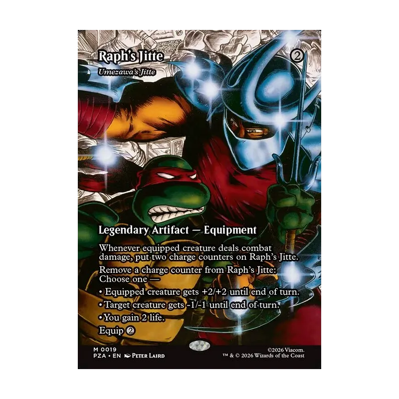 Raph's Jitte // Umezawa's Jitte (Borderless) - Teenage Mutant Ninja Turtles Source Material (Near Mint)