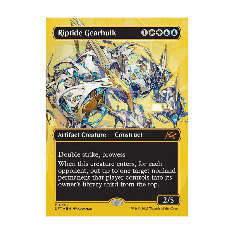 Riptide Gearhulk (Borderless) (First-Place Foil) - Aetherdrift (Foil Near Mint)