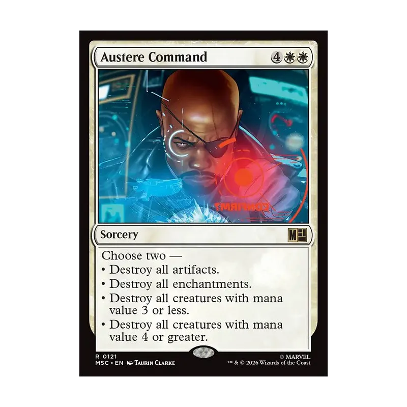 Austere Command (Surge Foil) - Marvel Super Heroes Commander (Foil Near Mint)