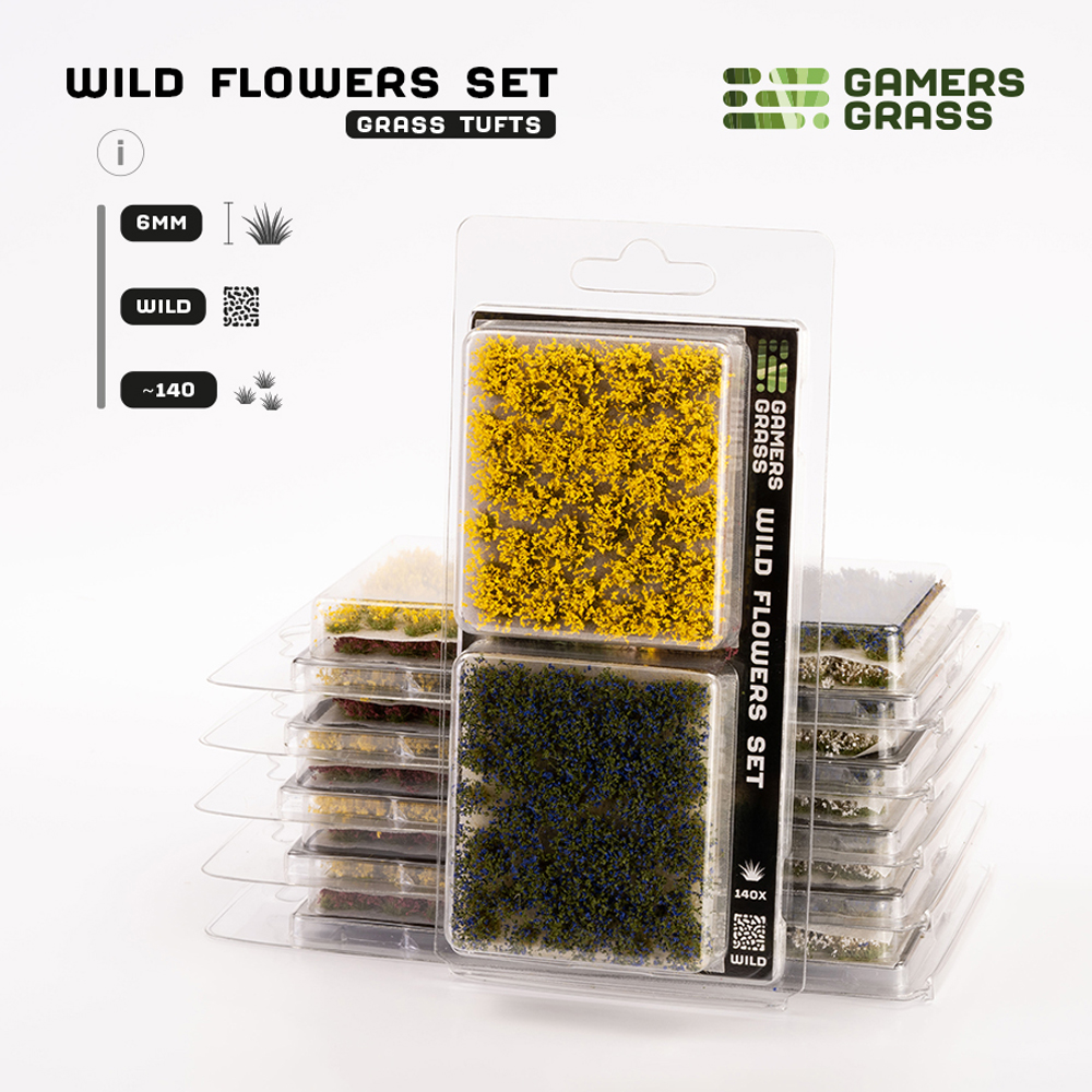 Gamers Grass Tufts: Wild Flowers Set - Wild