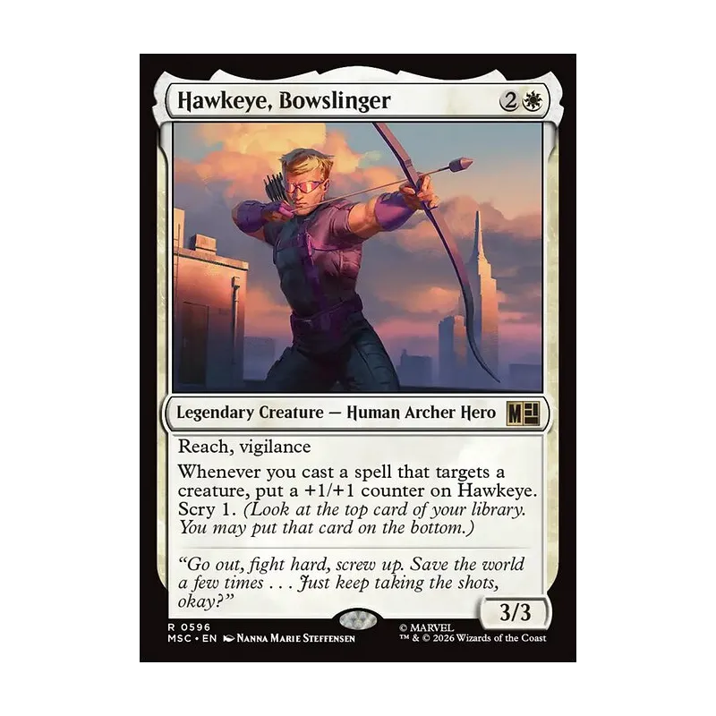 Hawkeye, Bowslinger - Marvel Super Heroes Commander (Near Mint)