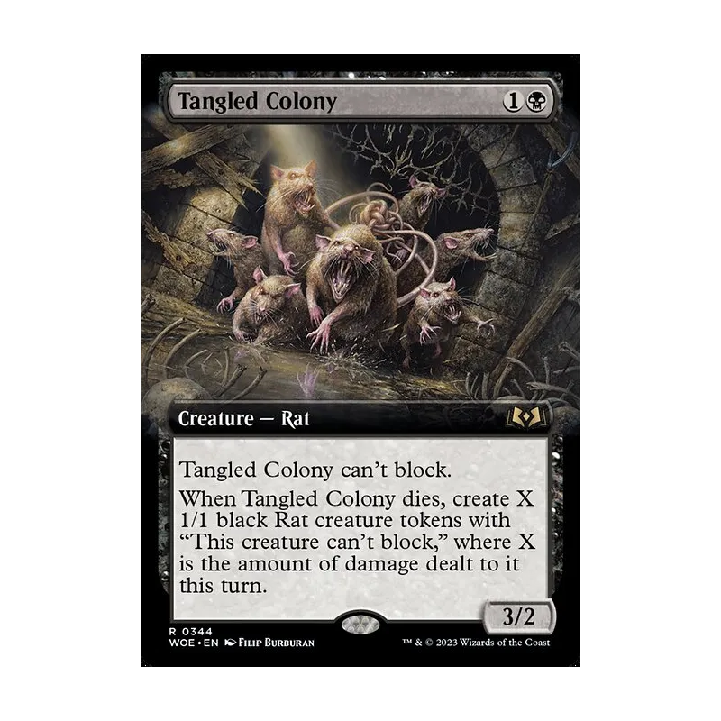Tangled Colony (Extended Art) - Wilds of Eldraine (Near Mint)