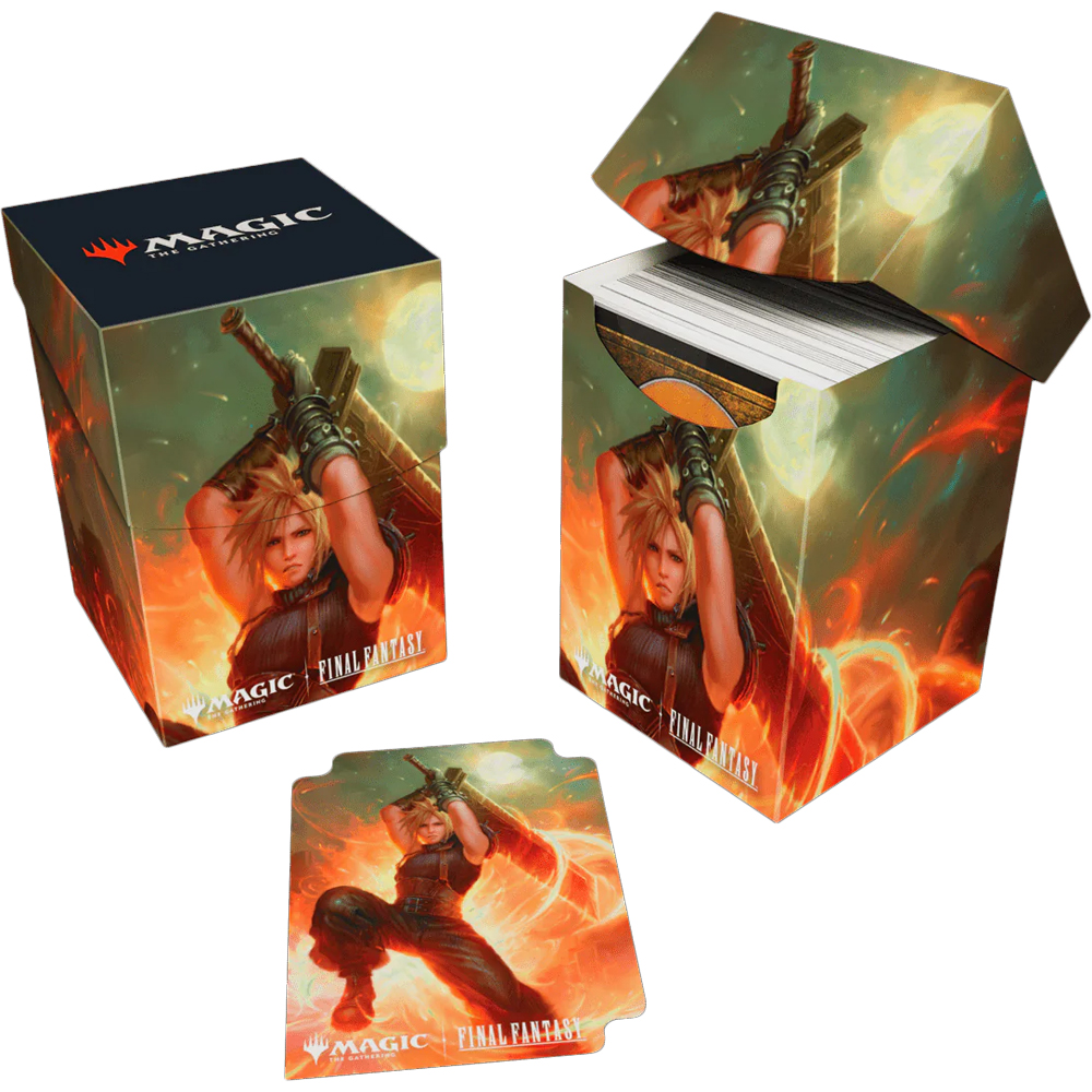 FF　MTG　ケース　スリーブ　セット　クラウド　100+　Ultrapro MtG 100+ Deck Box: Final Fantasy - Cloud, Ex-SOLDIER (Commander