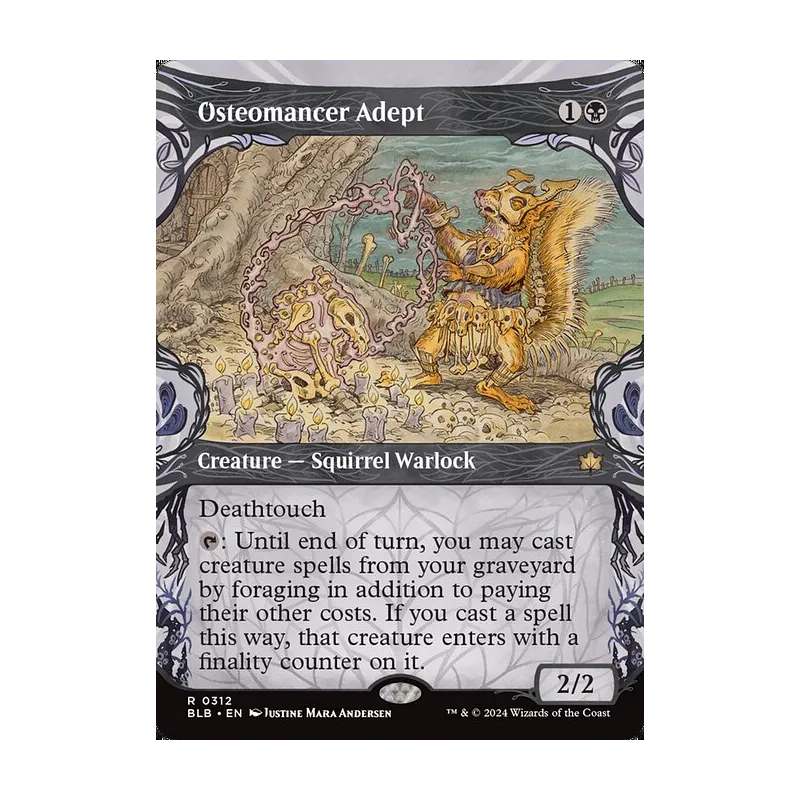 Osteomancer Adept (Showcase) - Bloomburrow (Near Mint)