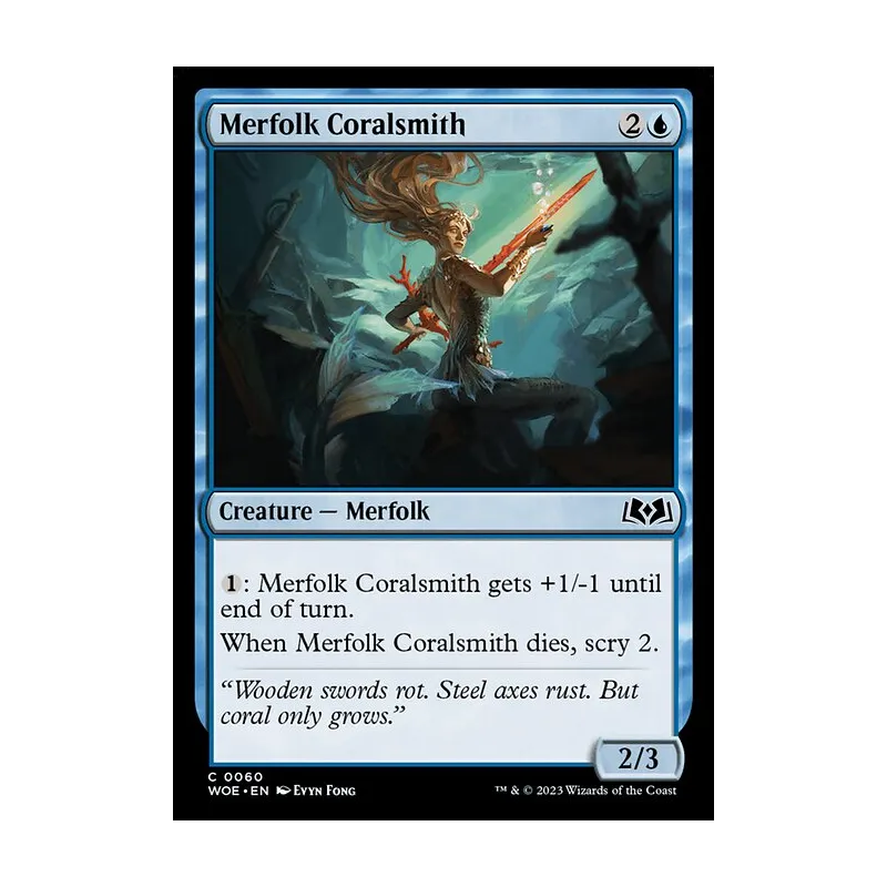 Merfolk Coralsmith - Wilds of Eldraine (Near Mint)