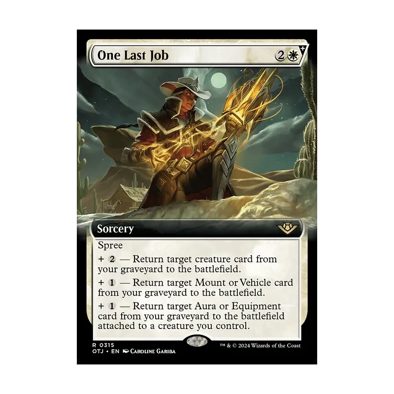 One Last Job (Extended Art) - Outlaws of Thunder Junction (Near Mint)