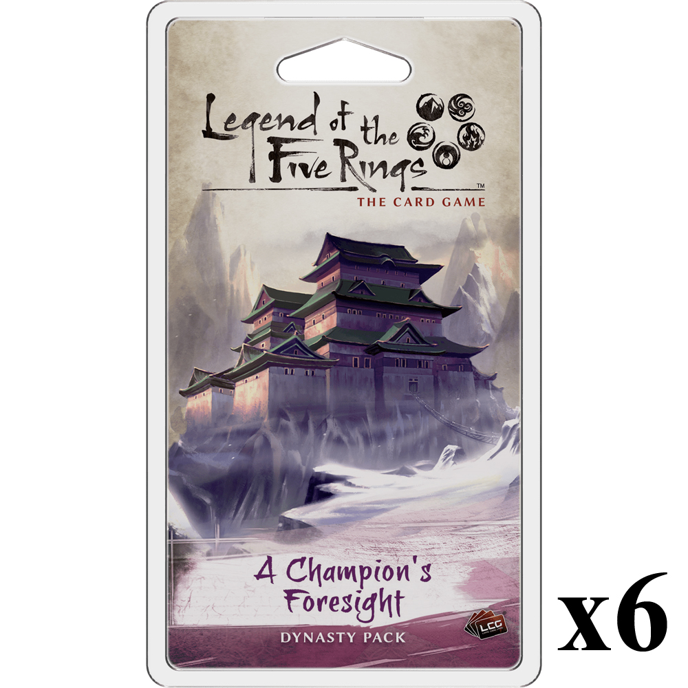 Legend of the Five Rings LCG: A Champion's Foresight Dynasty Pack CASE (12)