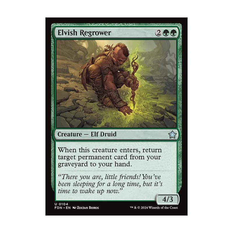Elvish Regrower - Foundations (Near Mint)