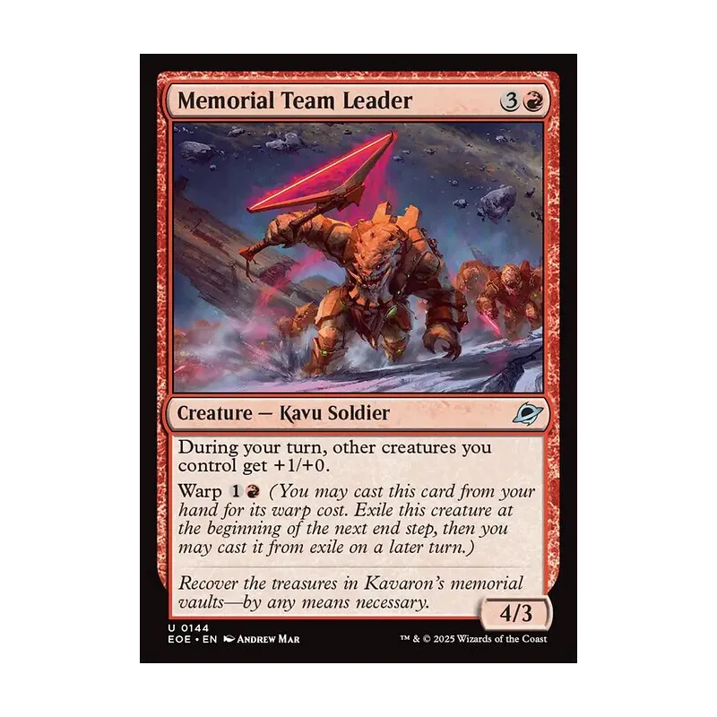 Memorial Team Leader - Edge of Eternities (Near Mint)