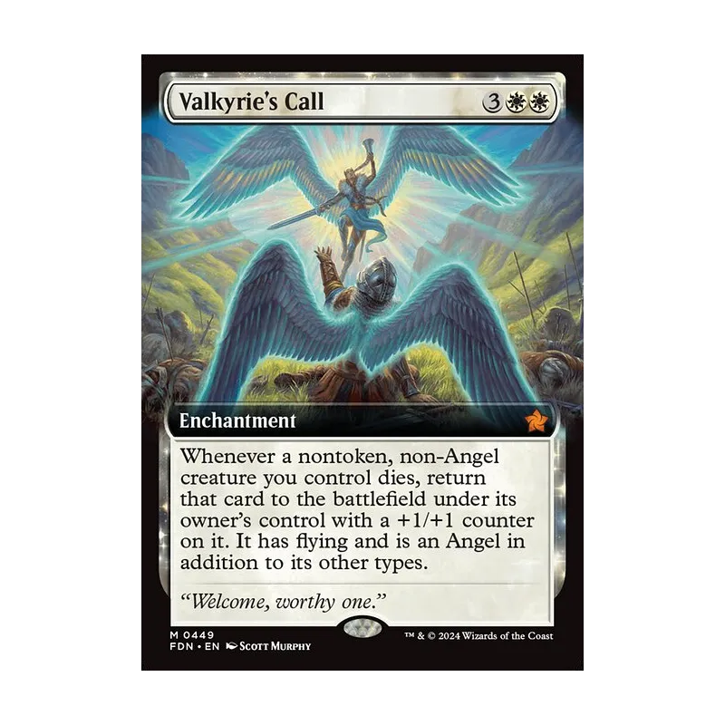 Valkyrie's Call (Extended Art) - Foundations (Near Mint)