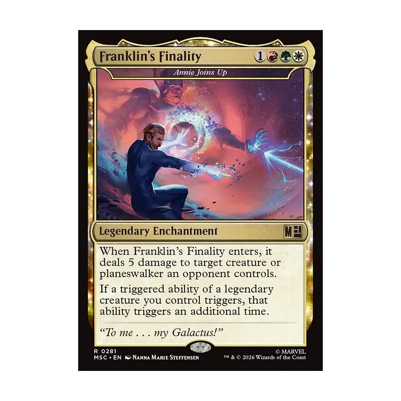 Franklin's Finality / Annie Joins Up (Surge Foil) - Marvel Super Heroes Commander (Foil Near Mint)