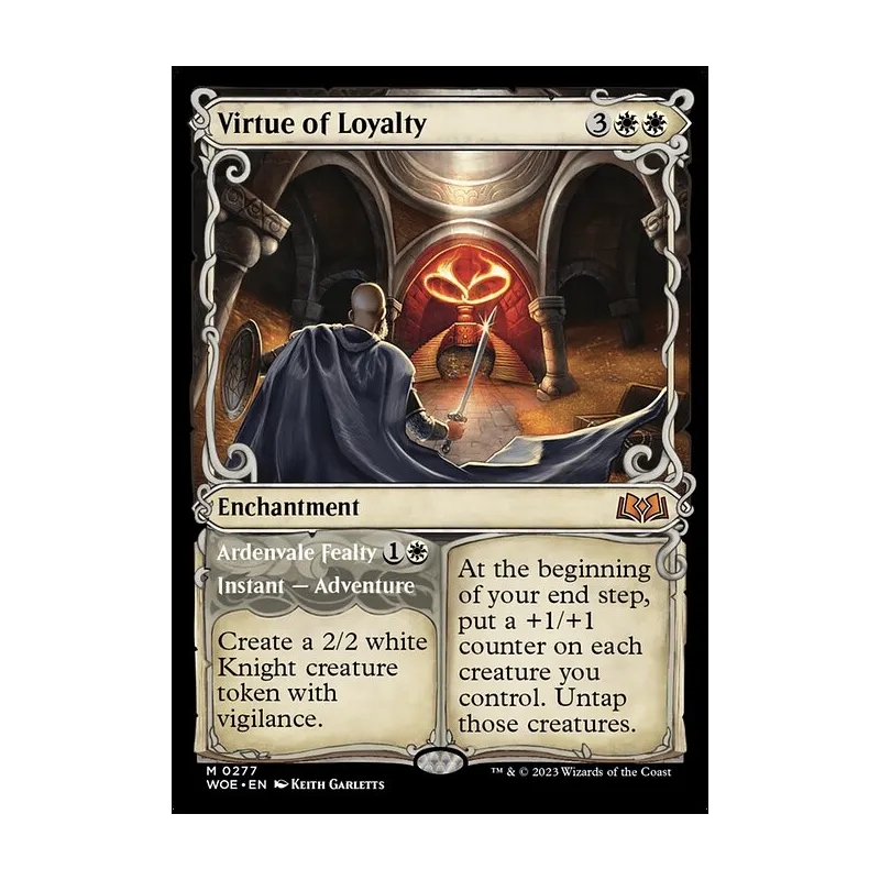 Virtue of Loyalty // Ardenvale Fealty (Showcase) - Wilds of Eldraine (Near Mint)
