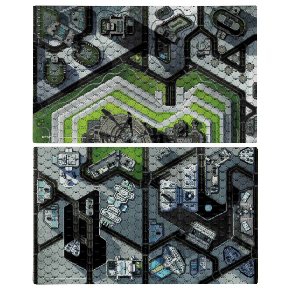 BattleTech BattleMat: City - HPG Heliport/Plaza