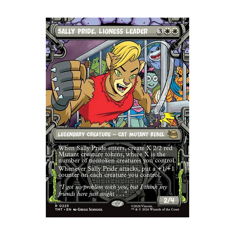 Sally Pride, Lioness Leader (Showcase) - Teenage Mutant Ninja Turtles (Near Mint)