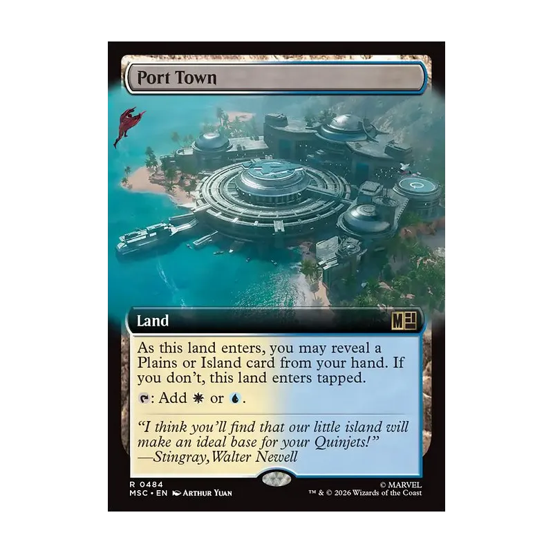 Port Town (Extended Art) - Marvel Super Heroes Commander (Near Mint)