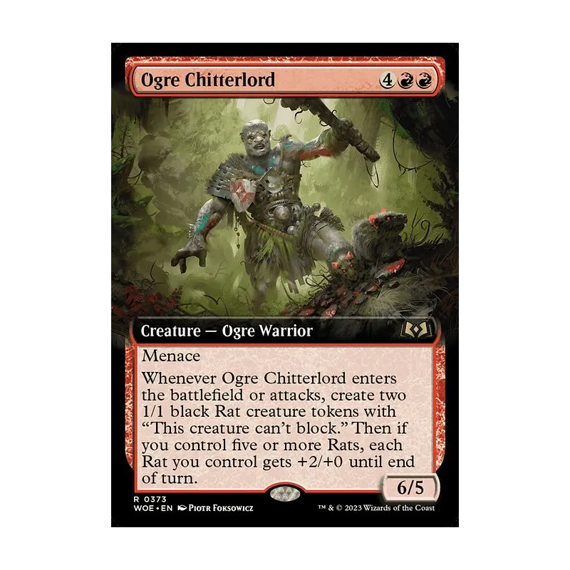 Ogre Chitterlord (Extended Art) - Wilds of Eldraine (Near Mint)