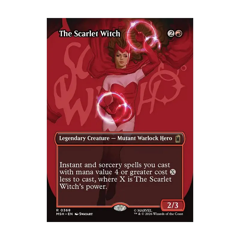 The Scarlet Witch (Borderless) - Marvel Super Heroes (Near Mint)