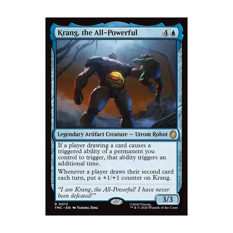 Krang, the All-Powerful (Surge Foil) - Teenage Mutant Ninja Turtles Commander (Foil Near Mint)