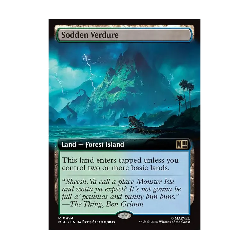 Sodden Verdure (Extended Art) - Marvel Super Heroes Commander (Near Mint)