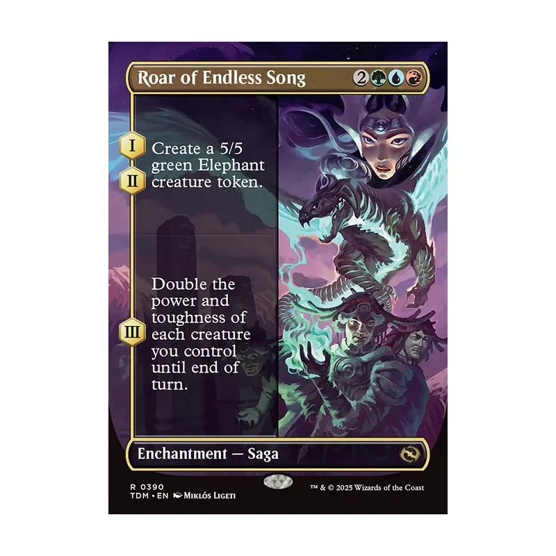 Roar of Endless Song (Borderless) - Tarkir: Dragonstorm (Near Mint)