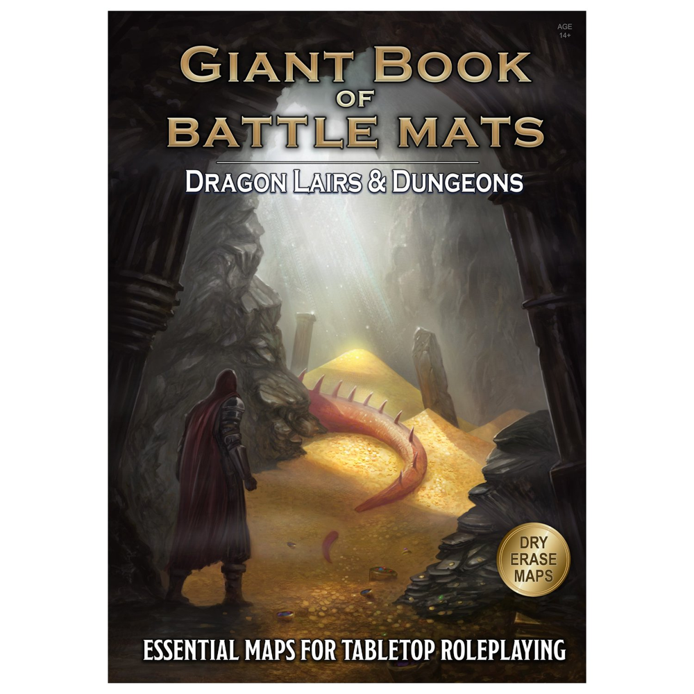 Giant Book of Battle Mats: Dragon Lairs & Dungeons (Preorder)
